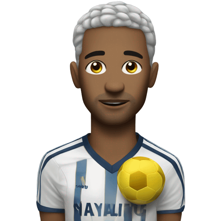 soccer player with shush celeb emoji