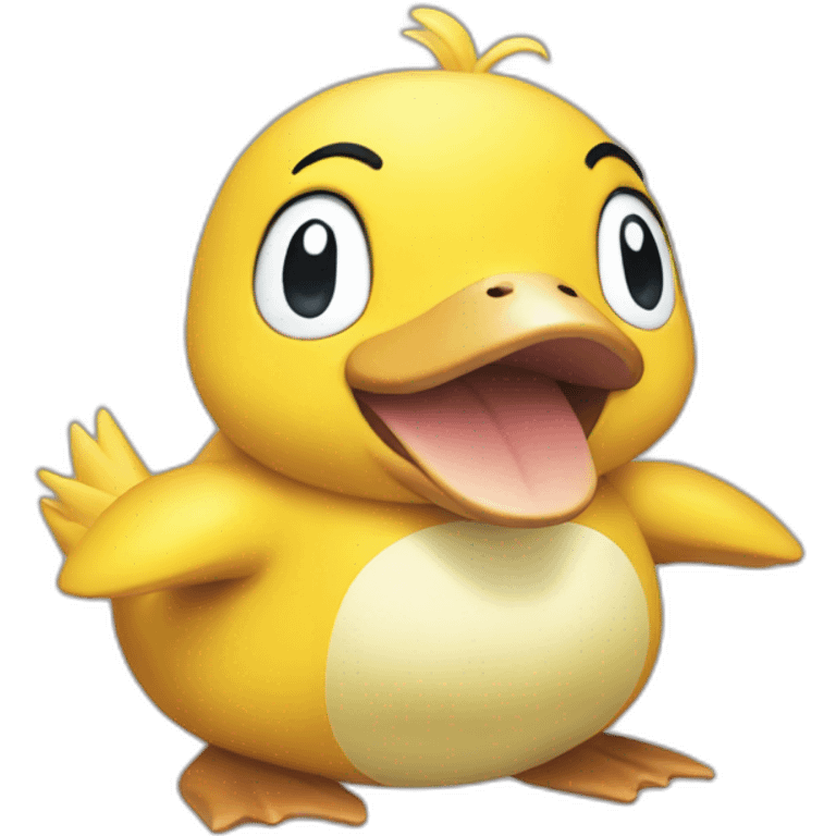 Psyduck is happy emoji