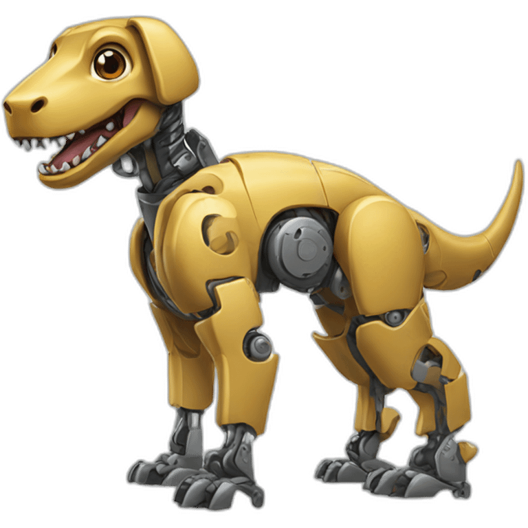 robotic dog dinosaur emoji