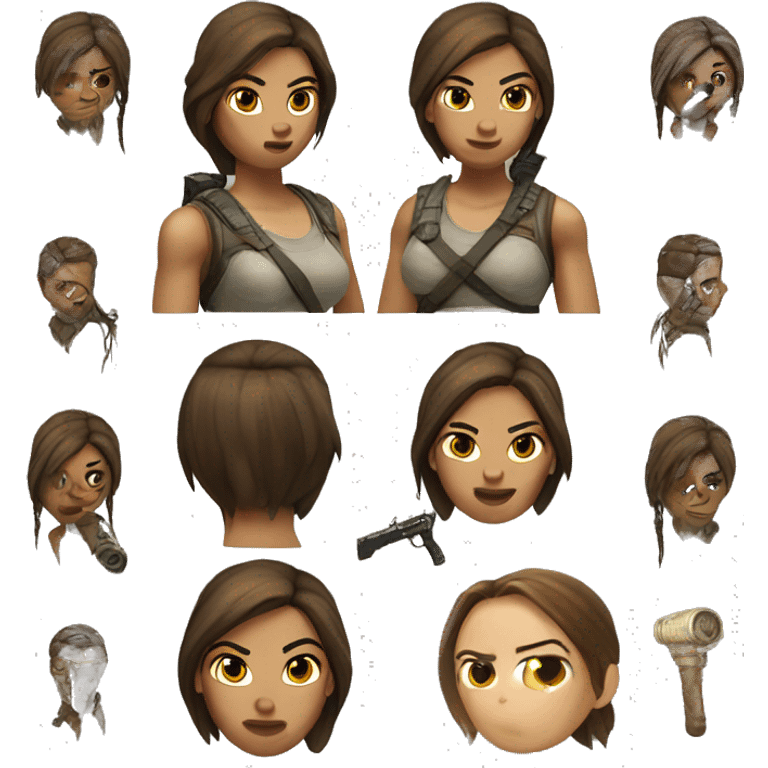 Lara Croft emoji