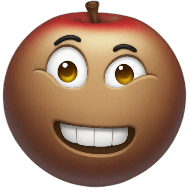 Eat apple emoji