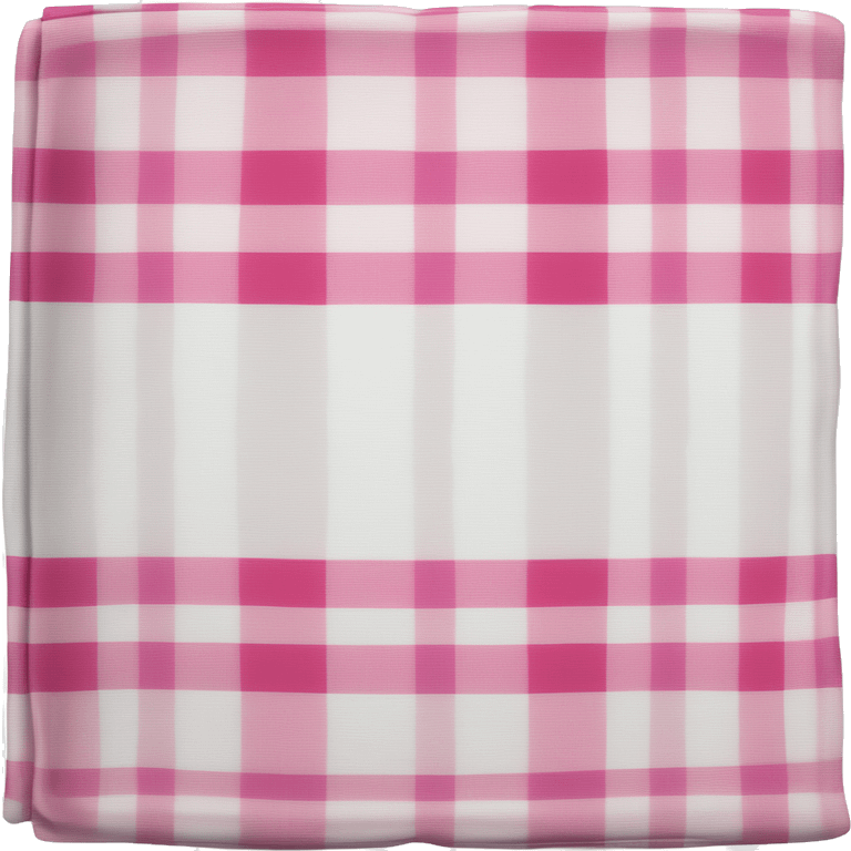 Plad white and pink blanket folded  emoji