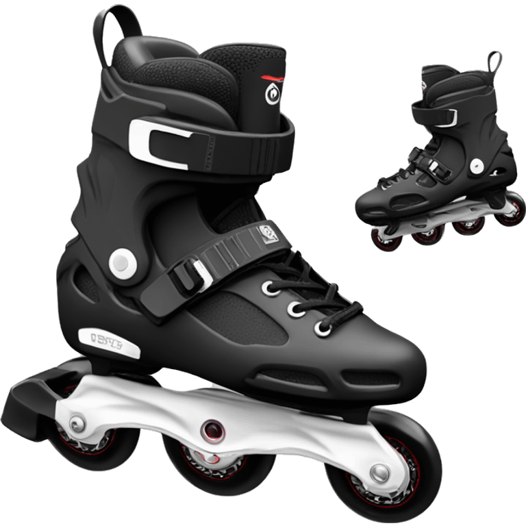 a black rollerblade inline skate, the model called "TWISTER XT" emoji