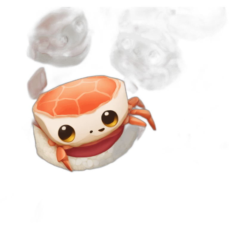 crab sushi emoji