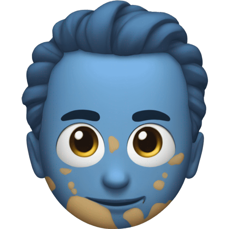 Lingkaran biru  emoji