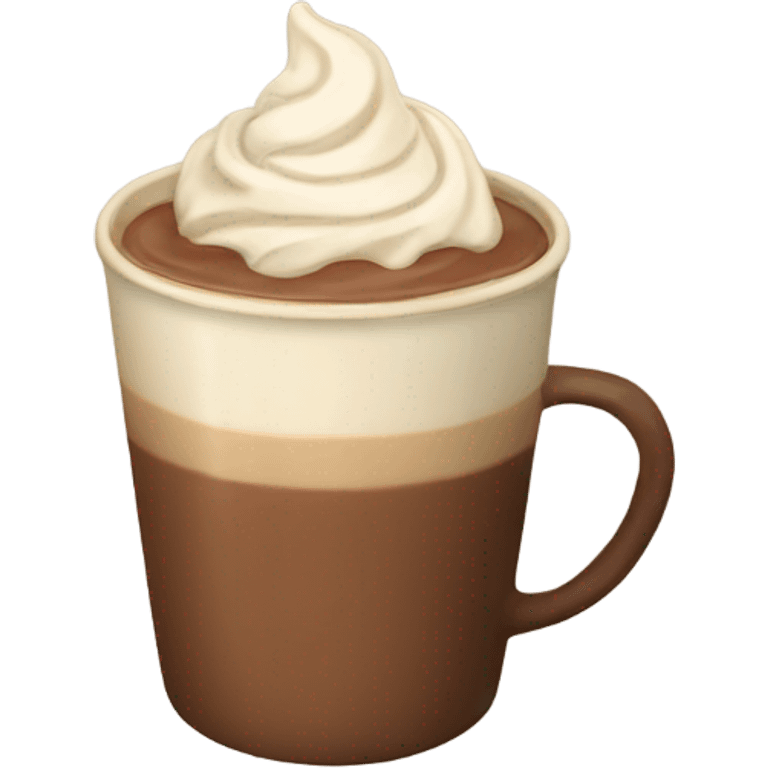 Beige hot chocolate  emoji