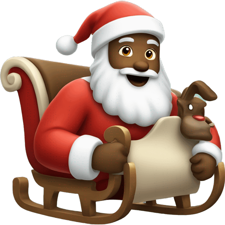 Santa Claus on sleight  emoji