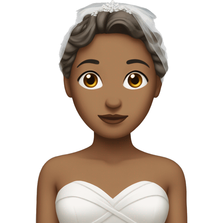 bride with veil with medium skin tone, her shoulders are covered emoji