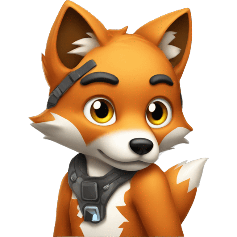 Gaming fox struggling to code emoji