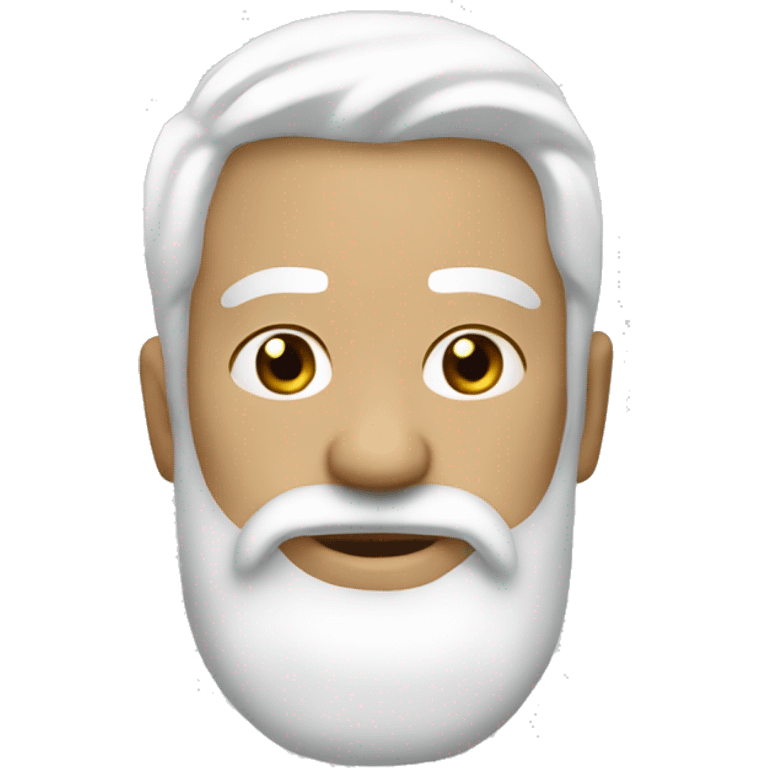 Men with white beard and white chutta emoji