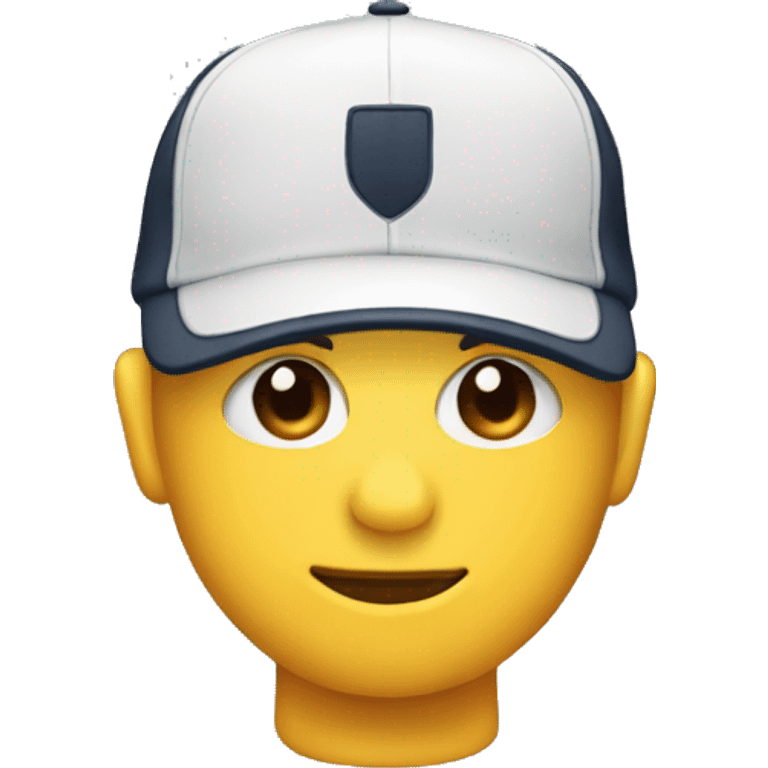 ball cap in monitor emoji