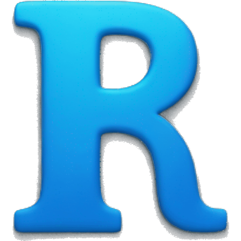 blue letter R emoji