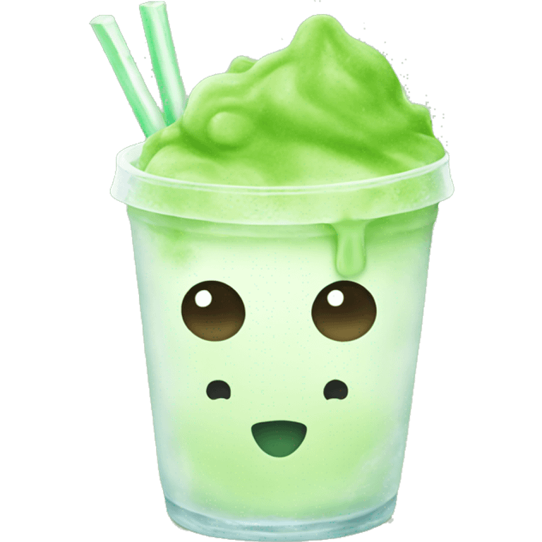 iced matcha  emoji