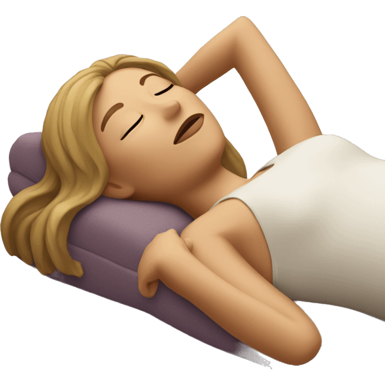 Lady laying down  emoji