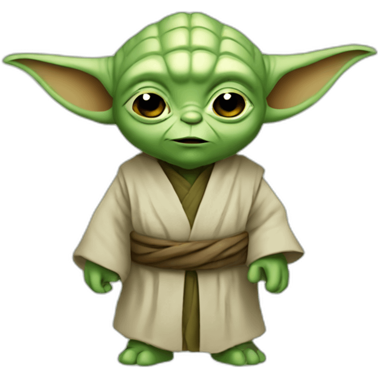 Cute yoda man emoji