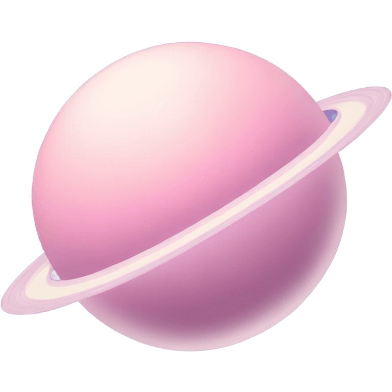 Pastel pink Saturn  emoji