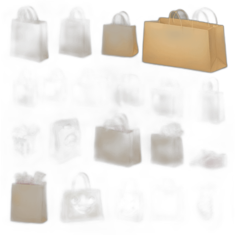 Shopping bags and products emoji