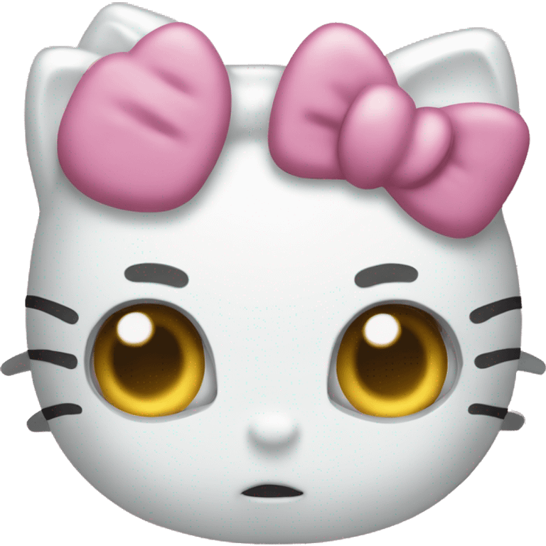 Hellokitty sob white emoji