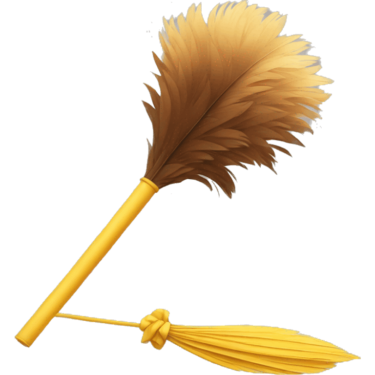 beauty and the beast feather duster emoji