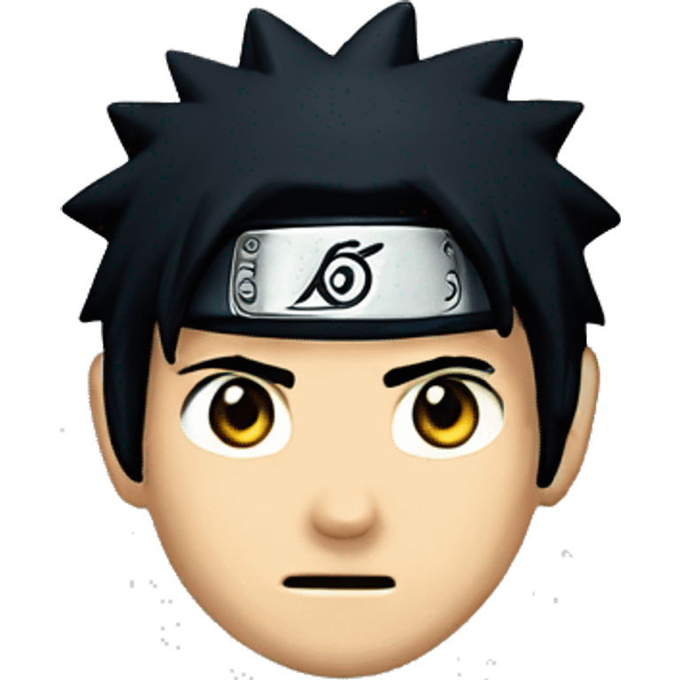 Naruto from Naruto with black hair emoji