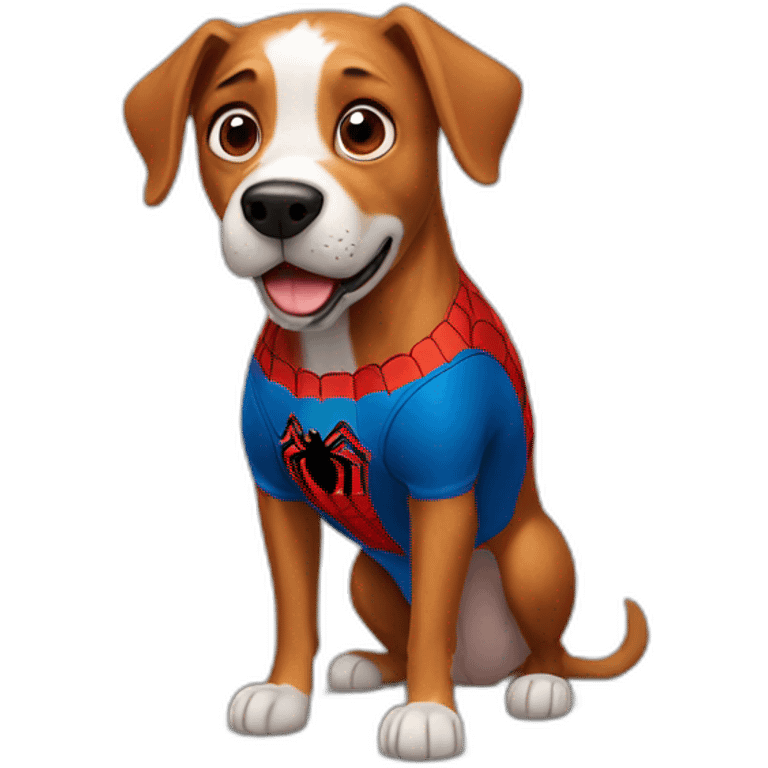 Spider-Man as a dog emoji