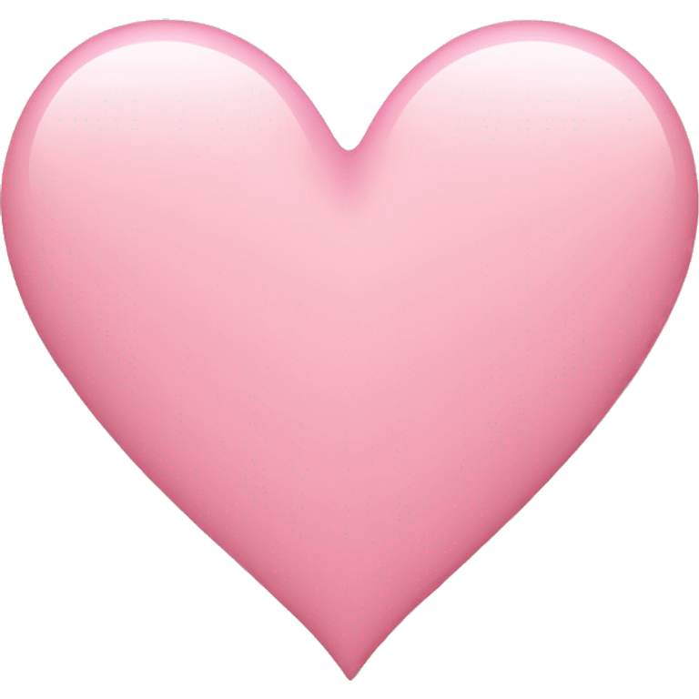 Soft pink Heart emoji