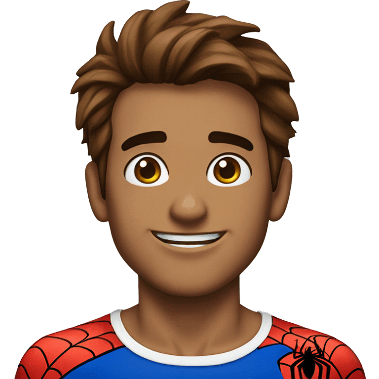 Spiderman con mi rostro emoji