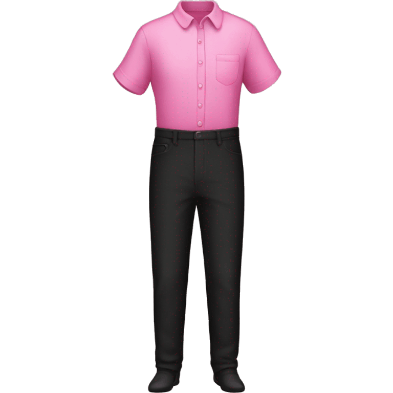 pink shirt and black pant  emoji