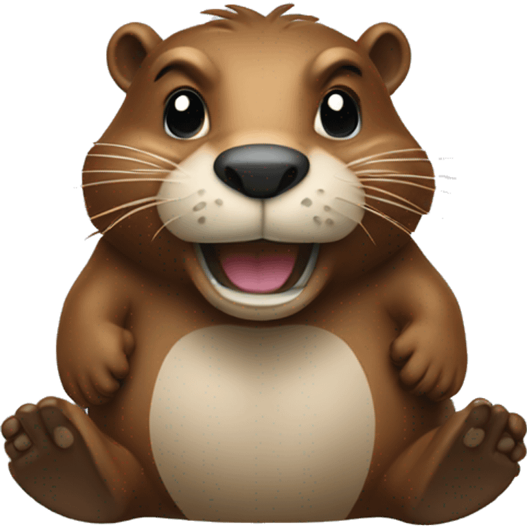 The beaver who conceived a prank emoji