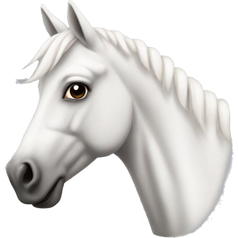 un caballo blanco  emoji