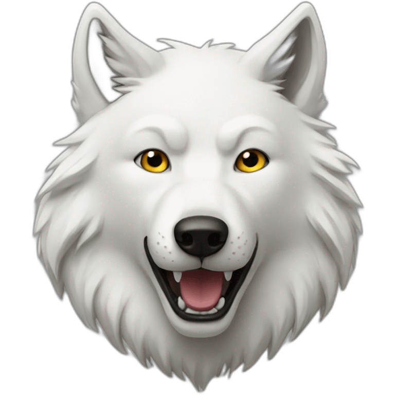 white wolf emoji