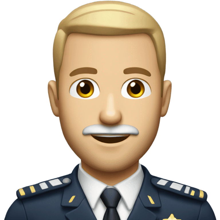 Canadian airline pilot with buzz cut and a beard emoji