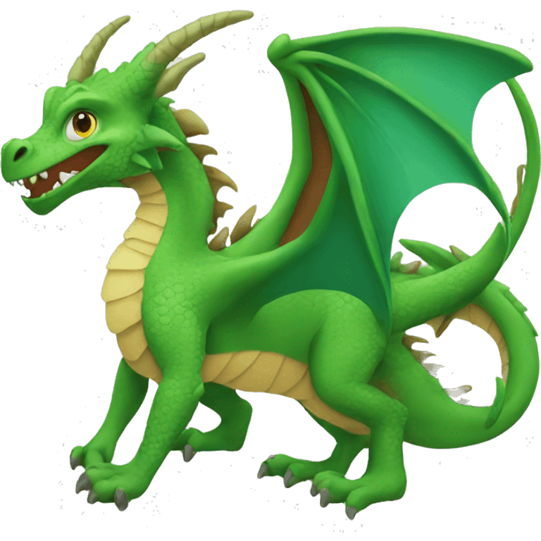 Dragon with butt emoji