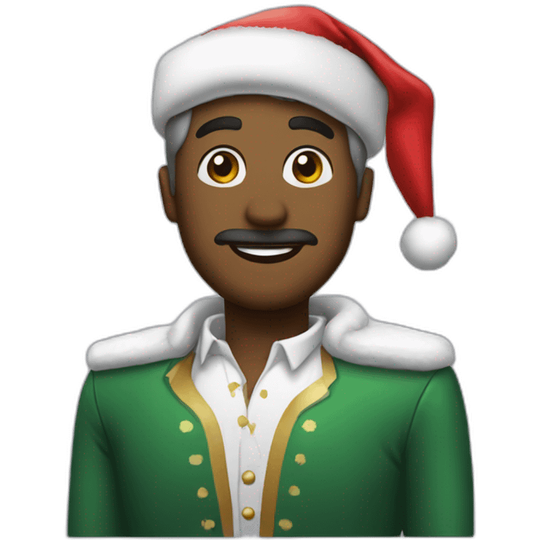 persona con traje de navidad emoji