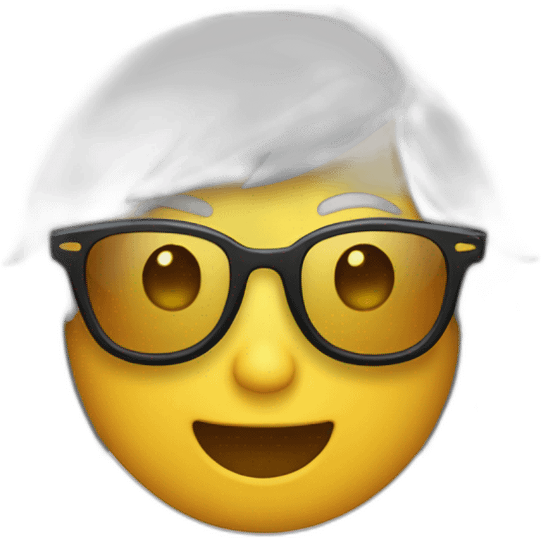 Chat avec des lunettes de solei emoji