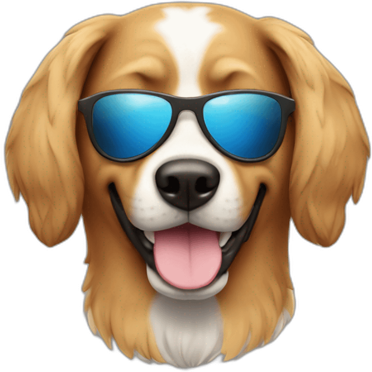 cool dog with sunglasses emoji