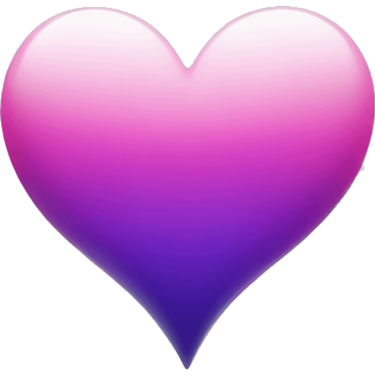 a purple and pink ombre heart emoji