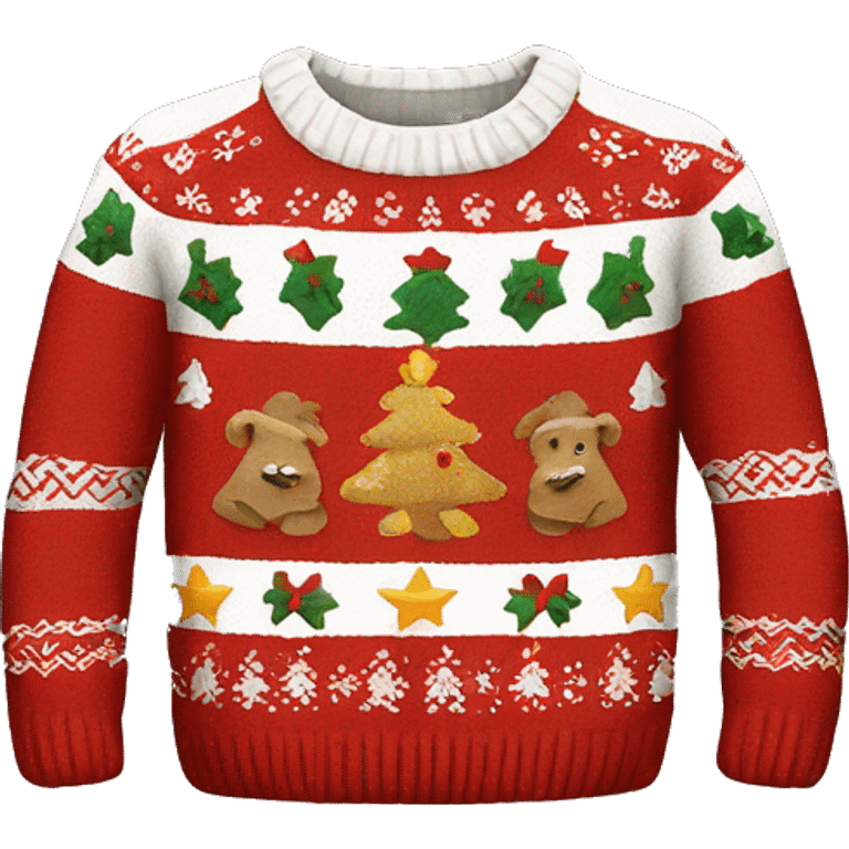 Christmas sweater emoji