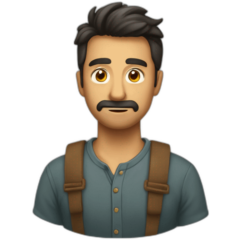 Hombre calvo sorprendido emoji