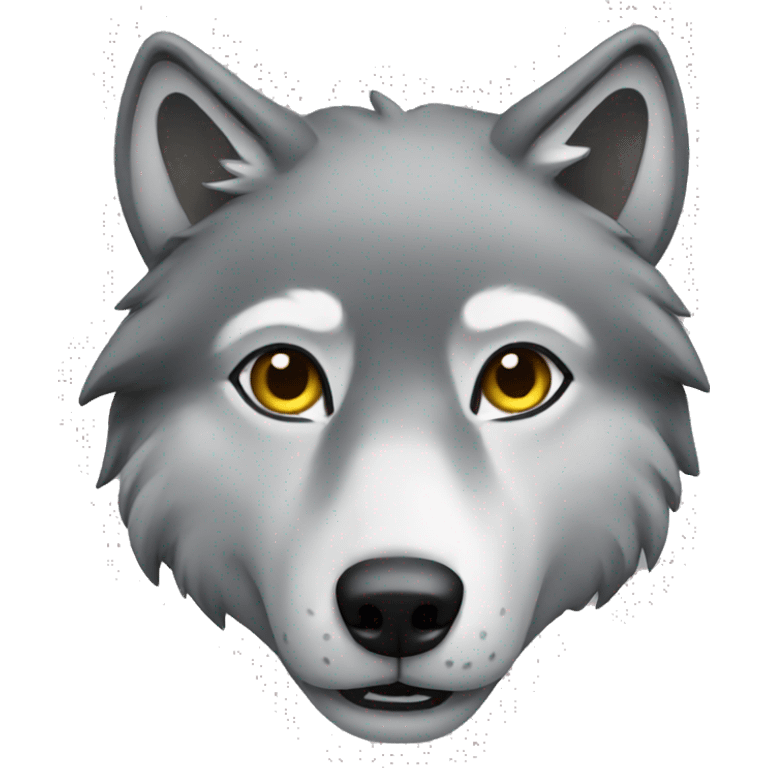 Gray wolf  emoji