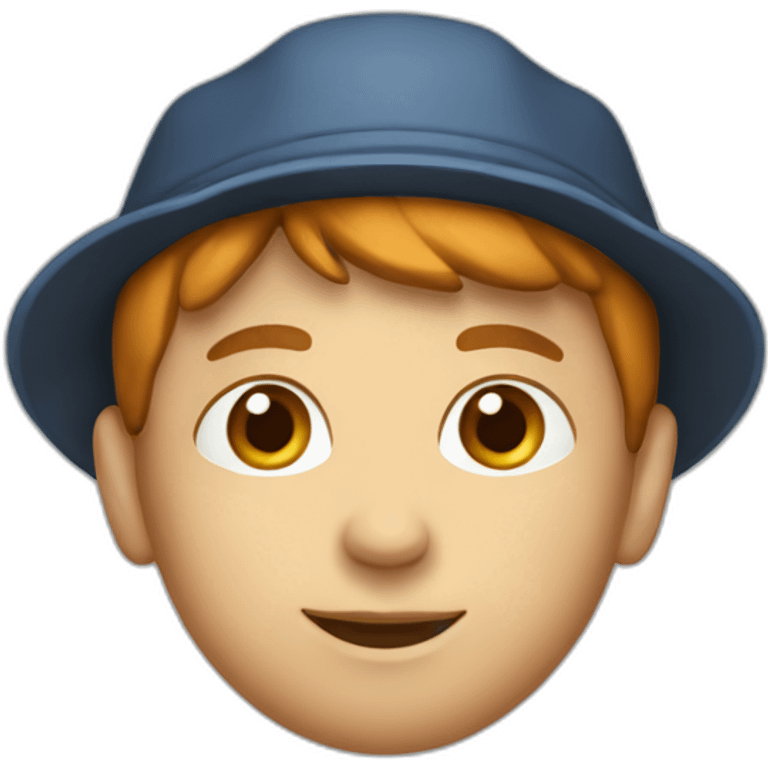 a Dutch boy with a fine cap emoji