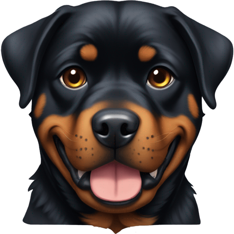 rottweiler cute emoji