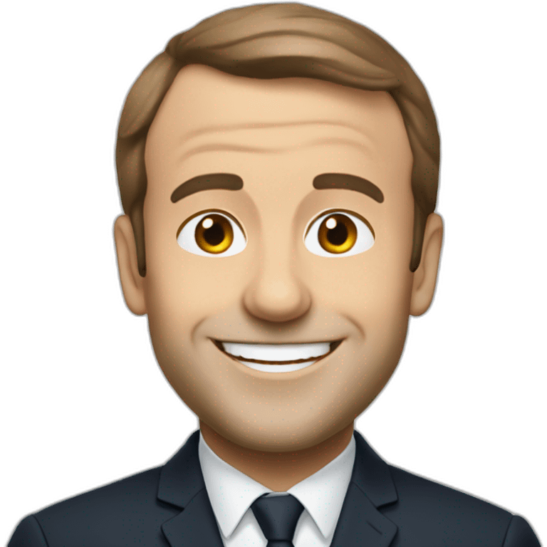 Macron souriant emoji