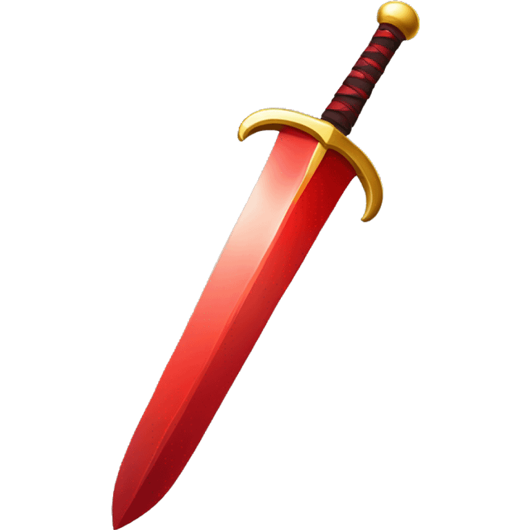 Red heart. Sword.  emoji