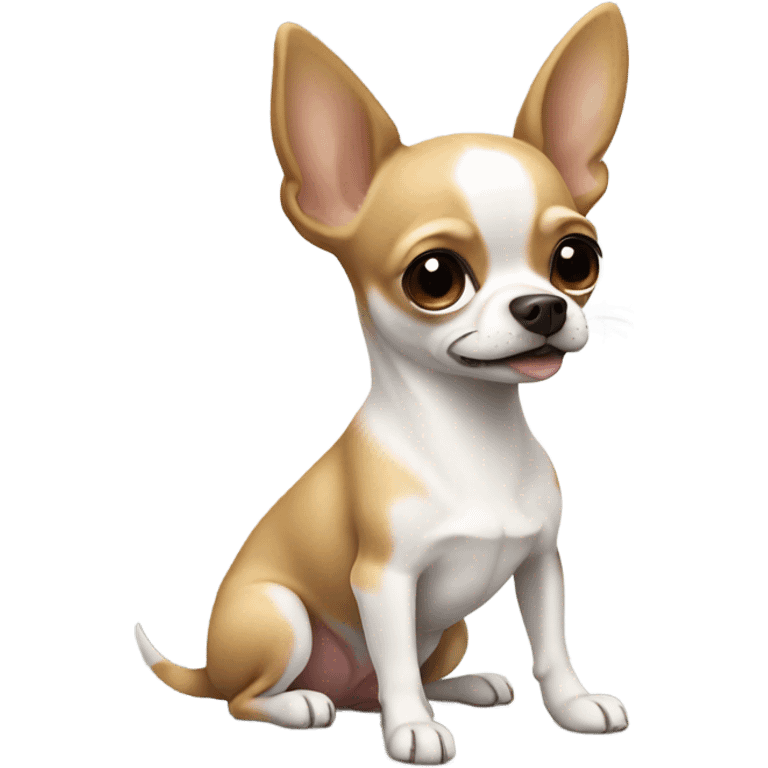 white brown chihuahua emoji