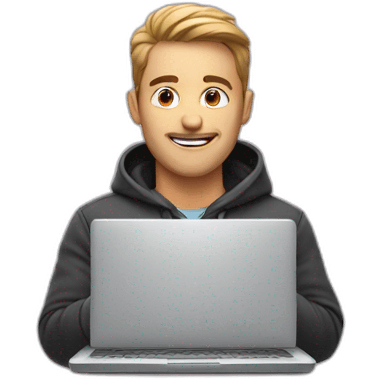 a guy behind a laptop emoji