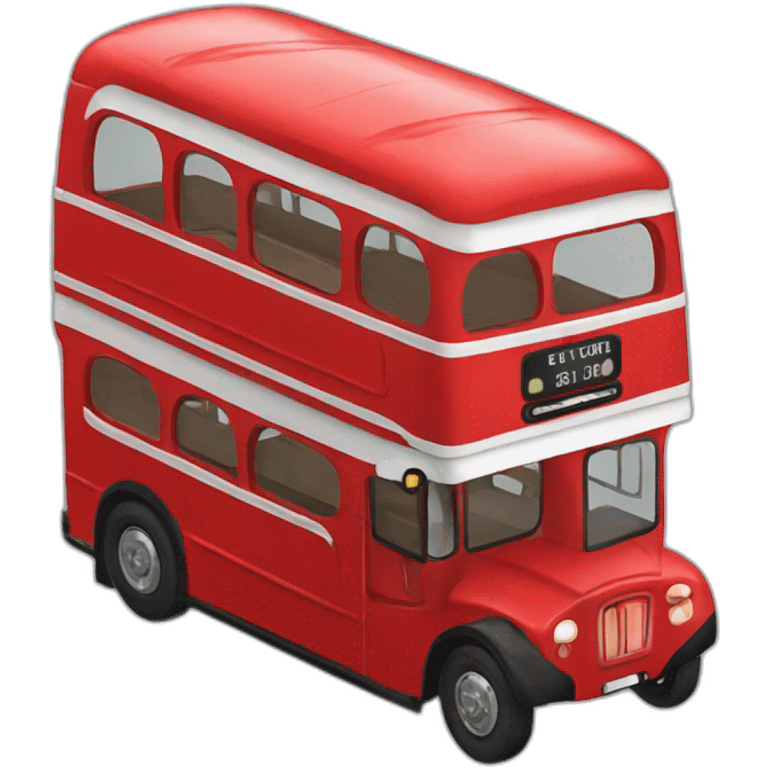 Small red Double decker bus emoji