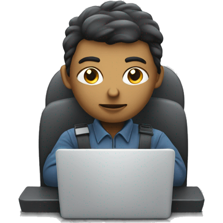 Cloud security engineer working on a laptop emoji