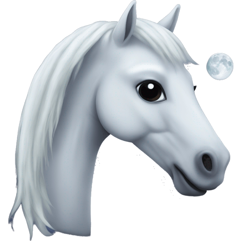 Moon horse emoji