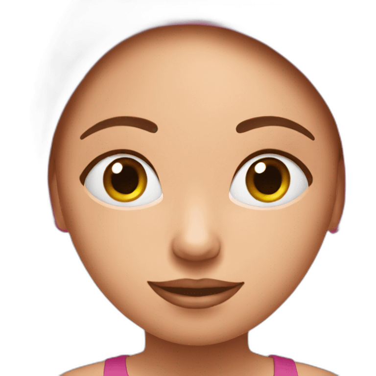 pink yoga emoji